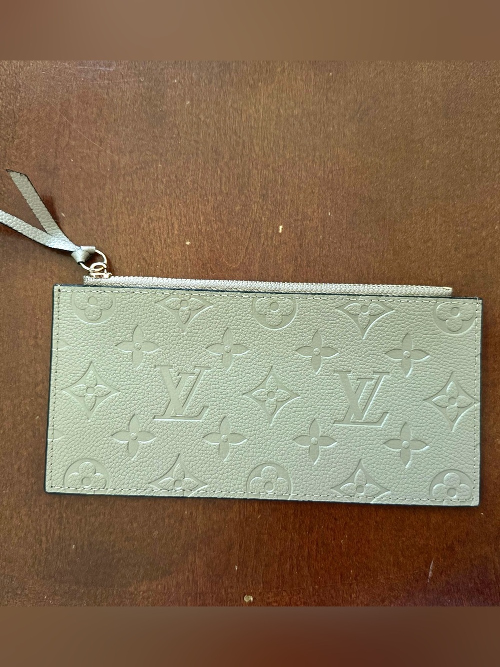 Cute LV monogram tan coin purse